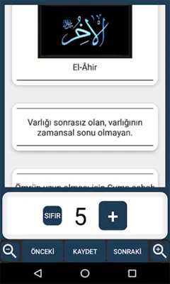 Salavatlar Esmalar Zikirmatik android App screenshot 0